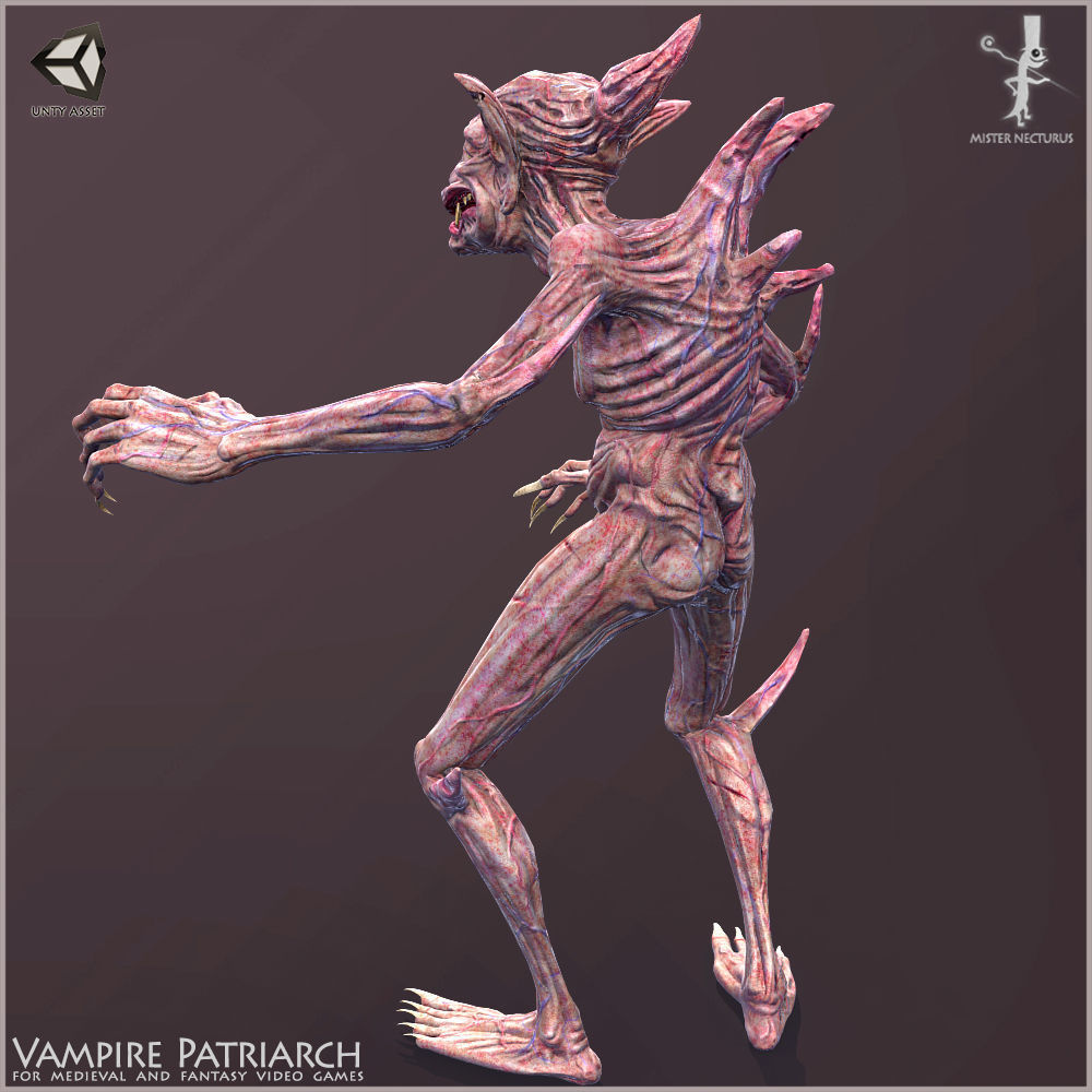 Vampires Family Light Version Low-poly 3D model_5