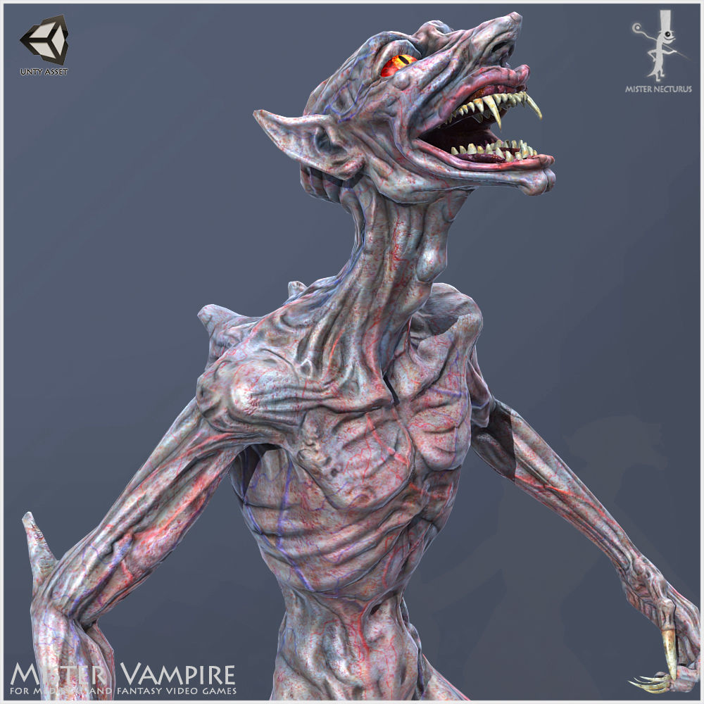 Vampires Family Light Version Low-poly 3D model_12