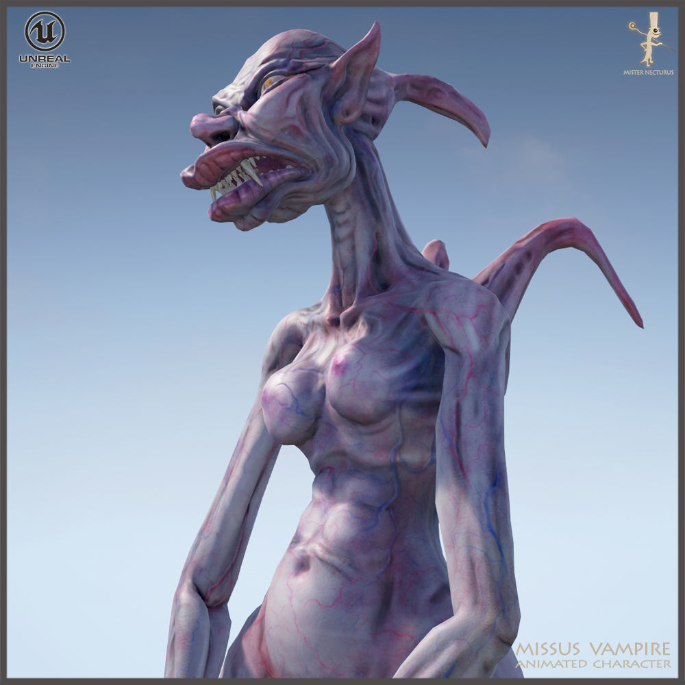 Vampires Family Light Version Low-poly 3D model_28