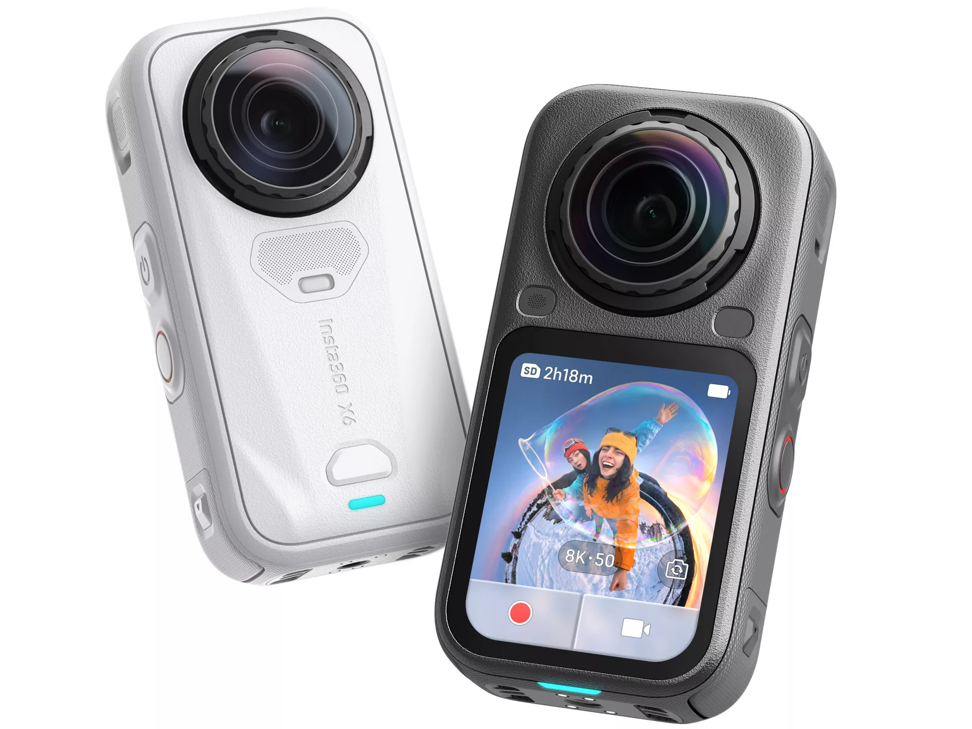 Insta360 X6 with 85cm Invisible Selfie Stick 3D model
