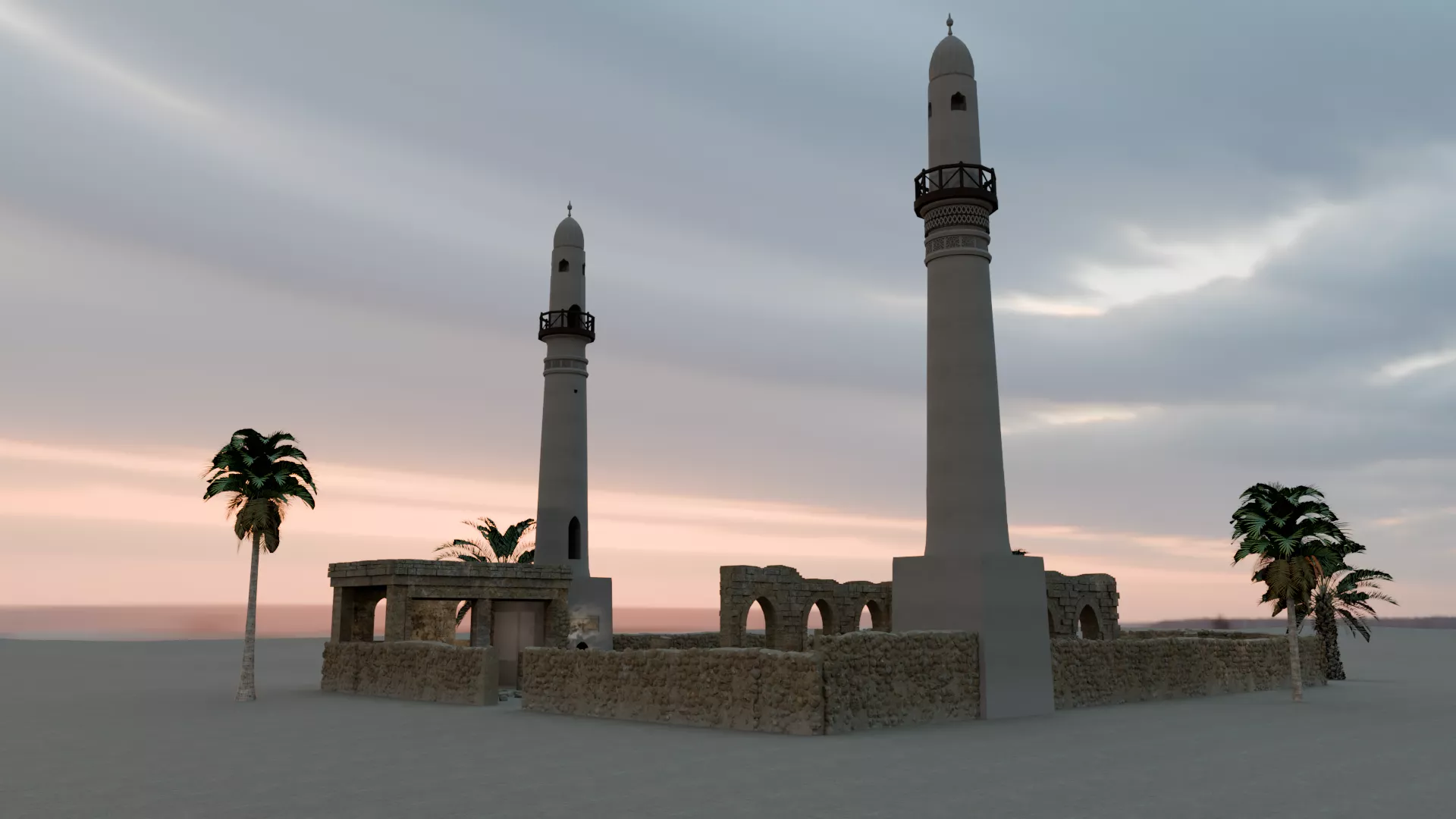 Masjid Al Khamis Free 3D model