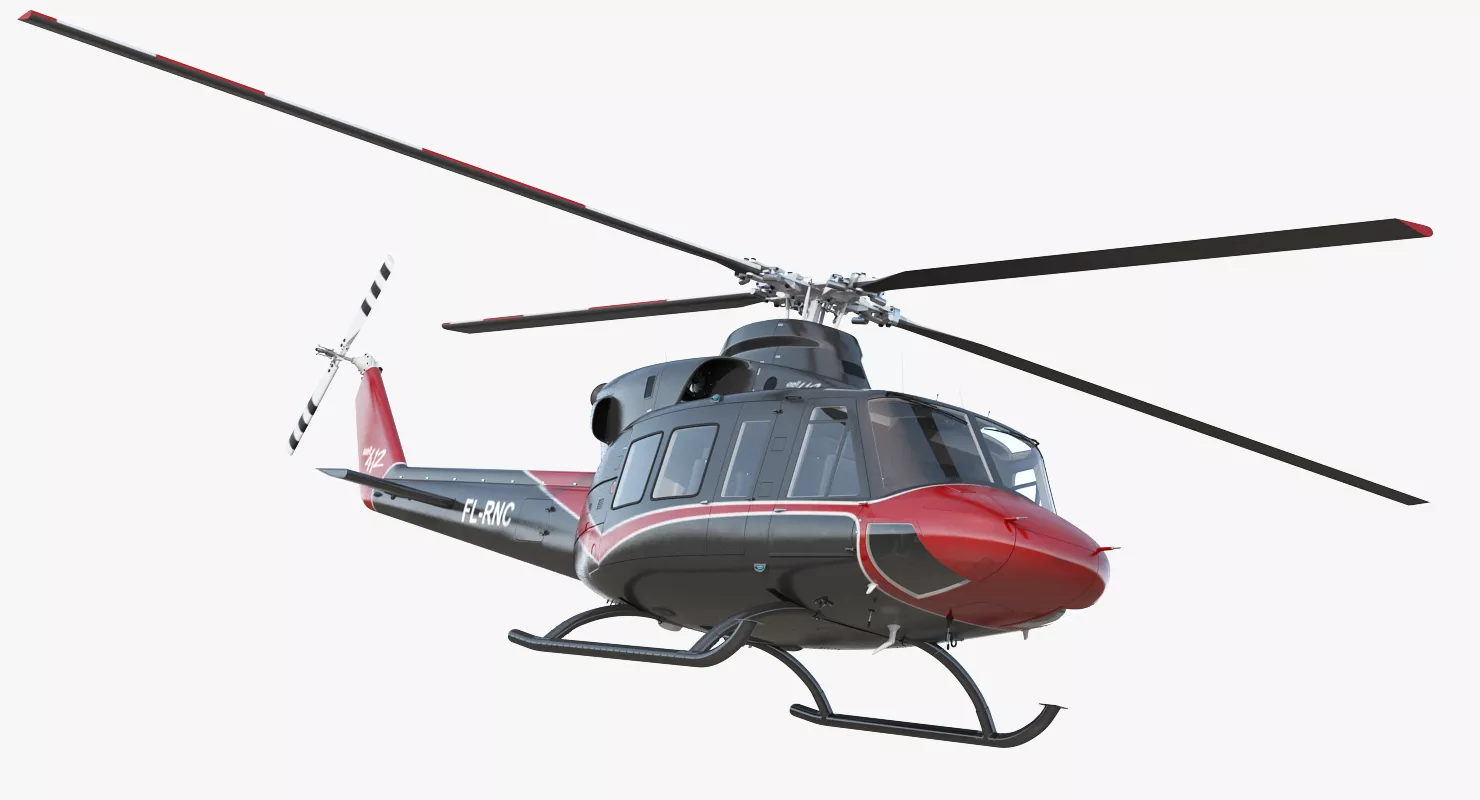 Offshore Helicopter Bell 412EP 3D model