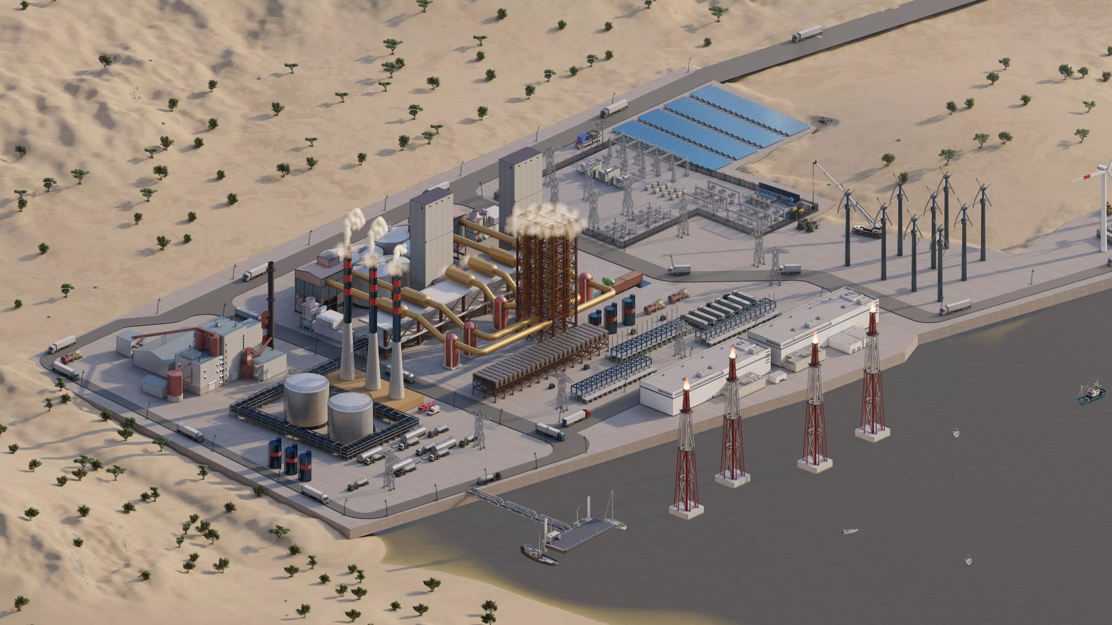Industrial Factory-Factory building 3D model