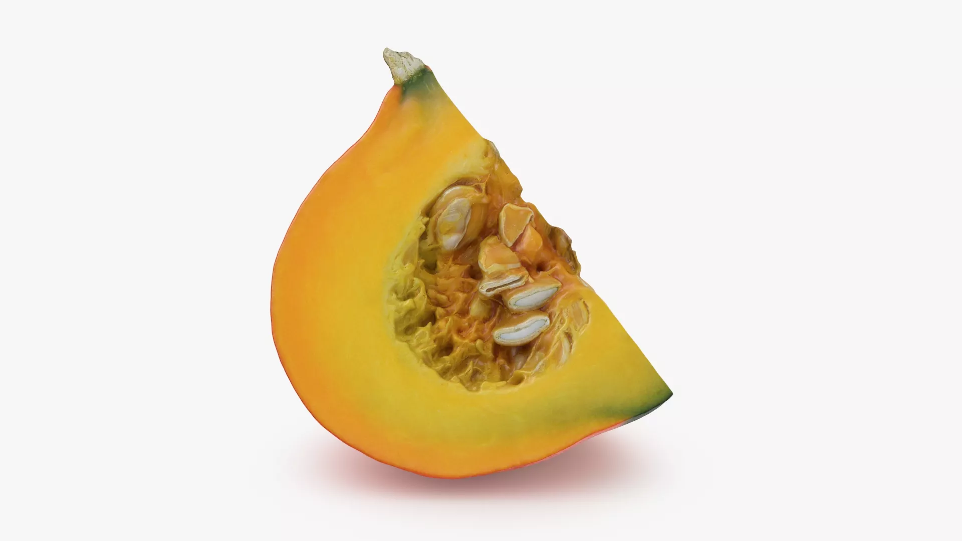 Pumpkin Slice Low-poly 3D model