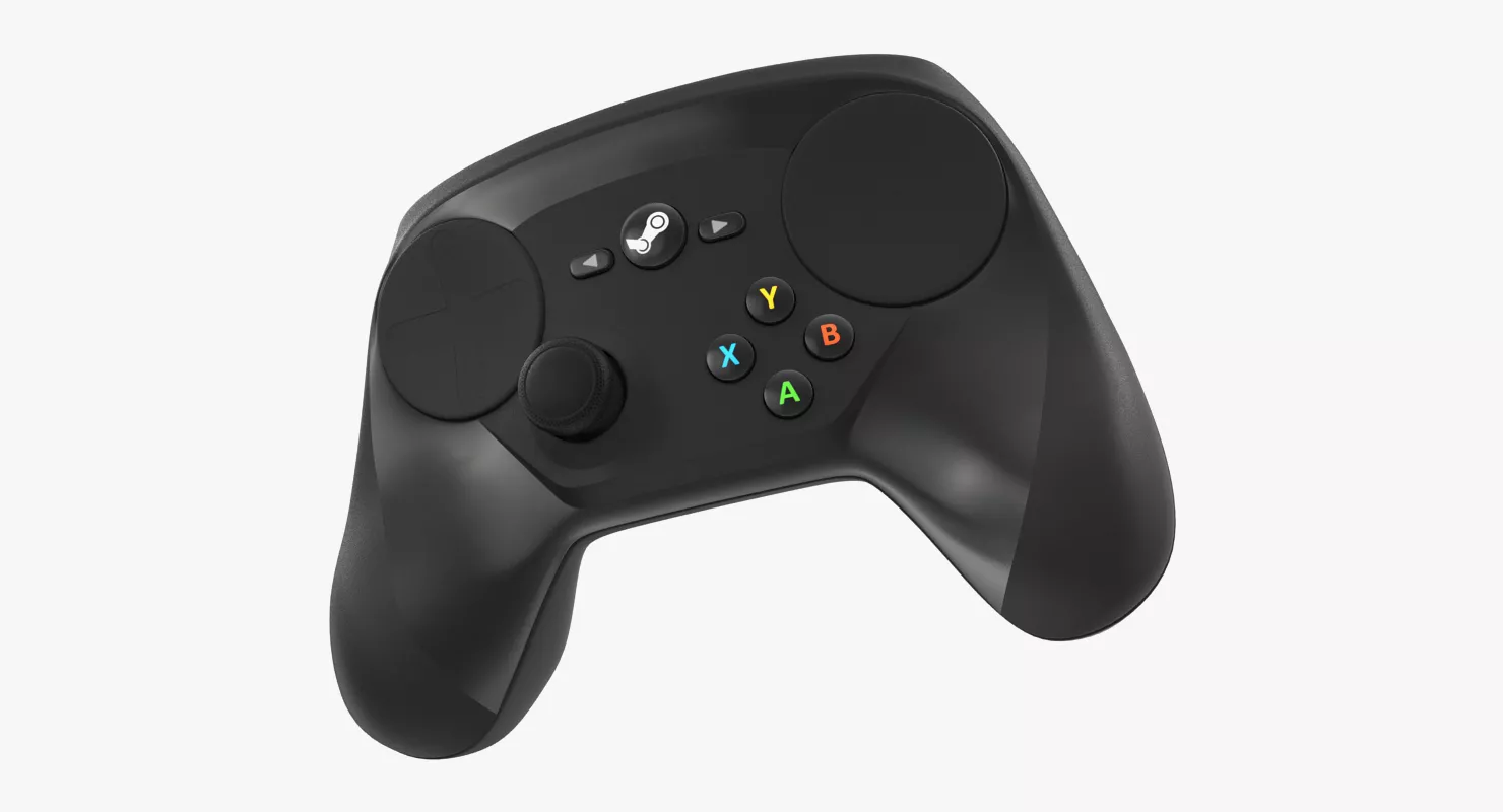 Steam Game Controller 3D model