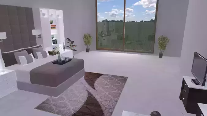 3d interior bedroom