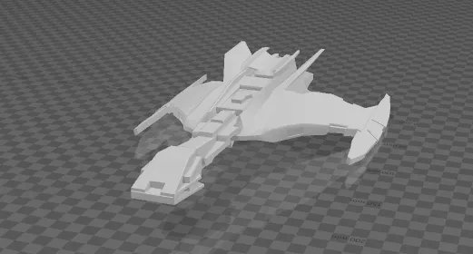Klingon stinger class battleship 3D print model