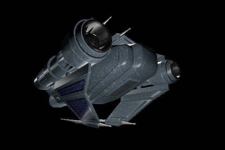 Spaceship Legioner Type 1 Low-poly 3D model_8