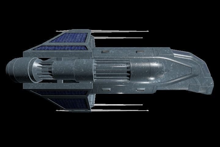 Spaceship Legioner Type 1 Low-poly 3D model_1