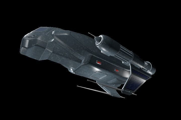 Spaceship Legioner Type 1 Low-poly 3D model_6