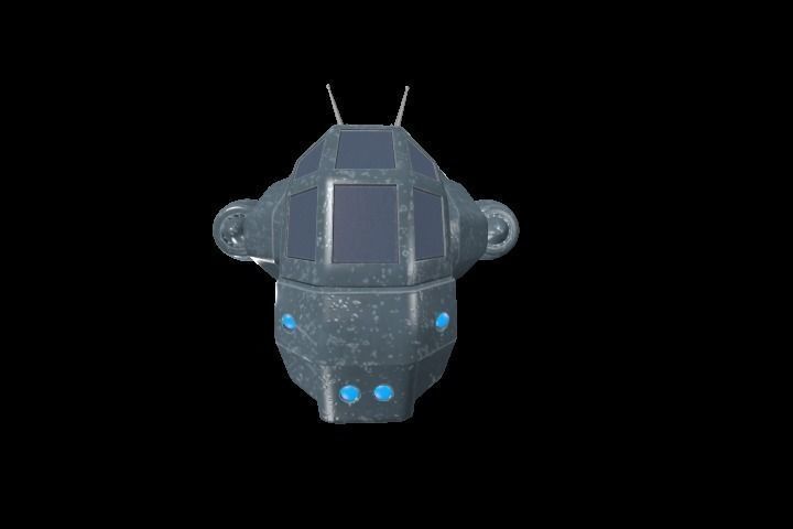 Spaceship Legioner Type 1 Low-poly 3D model_4