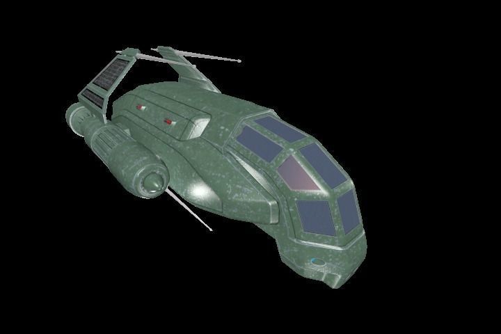 Spaceship Legioner Type 1 Low-poly 3D model_10