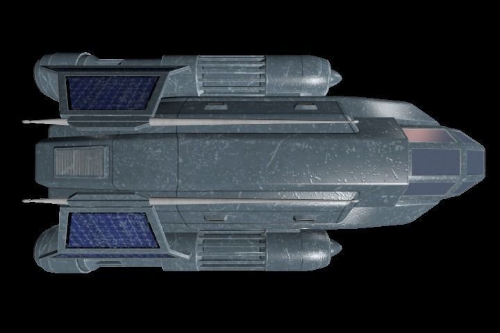 Spaceship Legioner Type 1 Low-poly 3D model_5