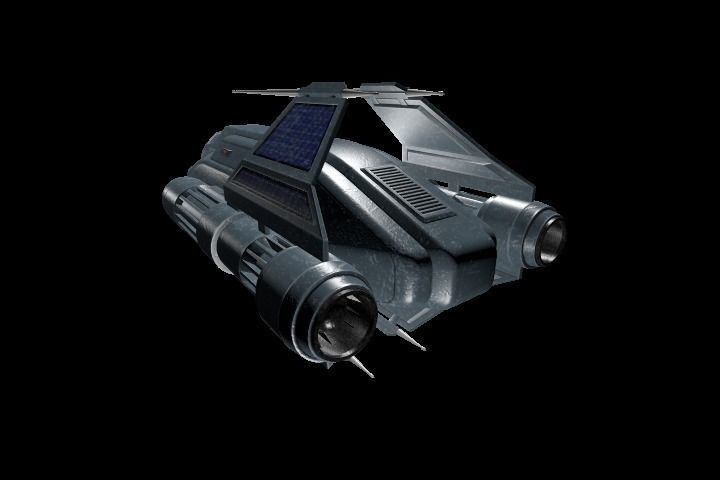 Spaceship Legioner Type 1 Low-poly 3D model_7