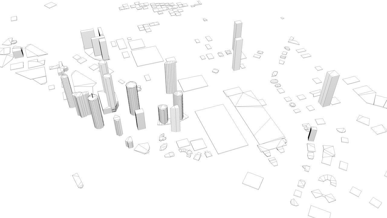 Doha Streets and Buildings 3D model_6