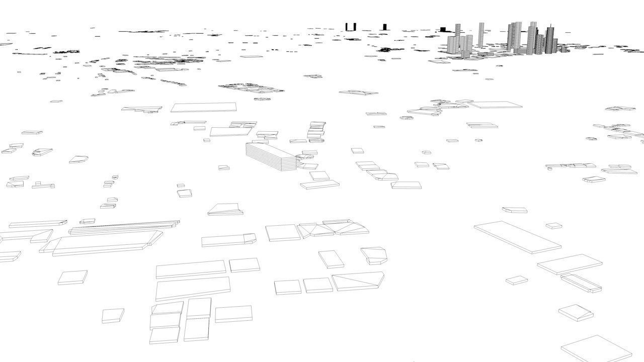 Doha Streets and Buildings 3D model_8