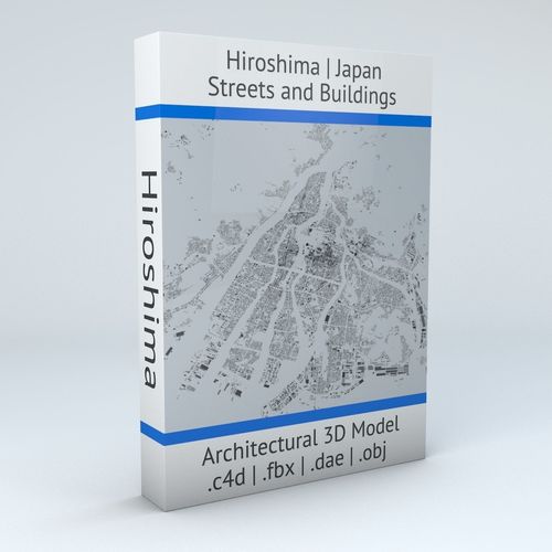 Hiroshima Streets and Buildings 3D model