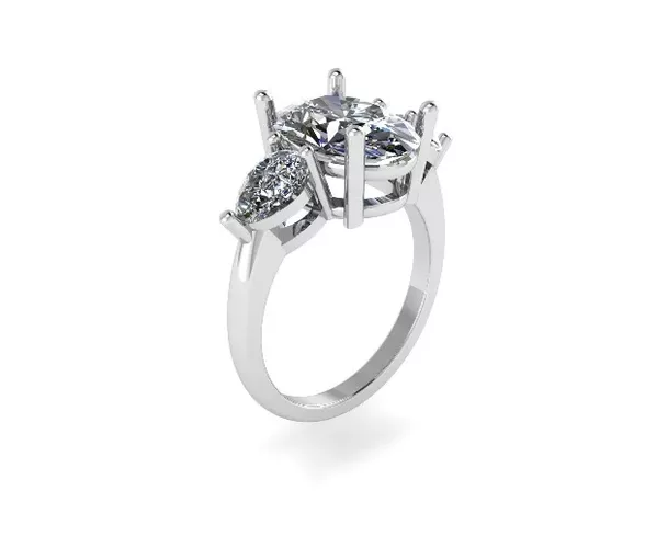 Oval Pear  Ring
