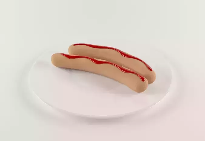 Sausages on the plate