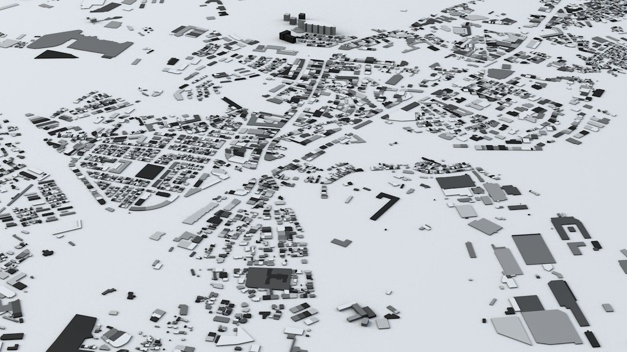 Porto Streets and Buildings 3D model_5