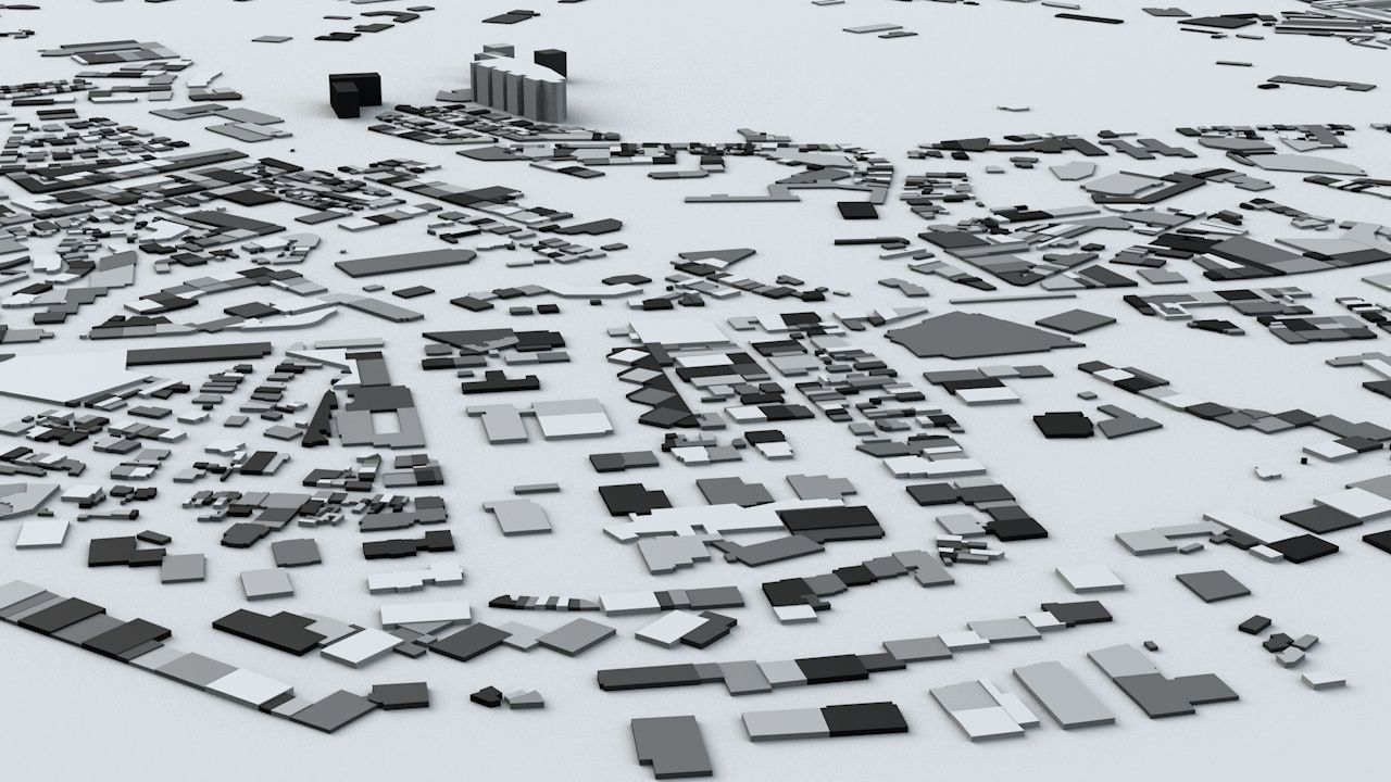 Porto Streets and Buildings 3D model_2