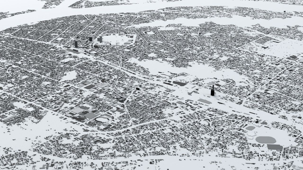 Shizuoka Streets and Buildings 3D model_3