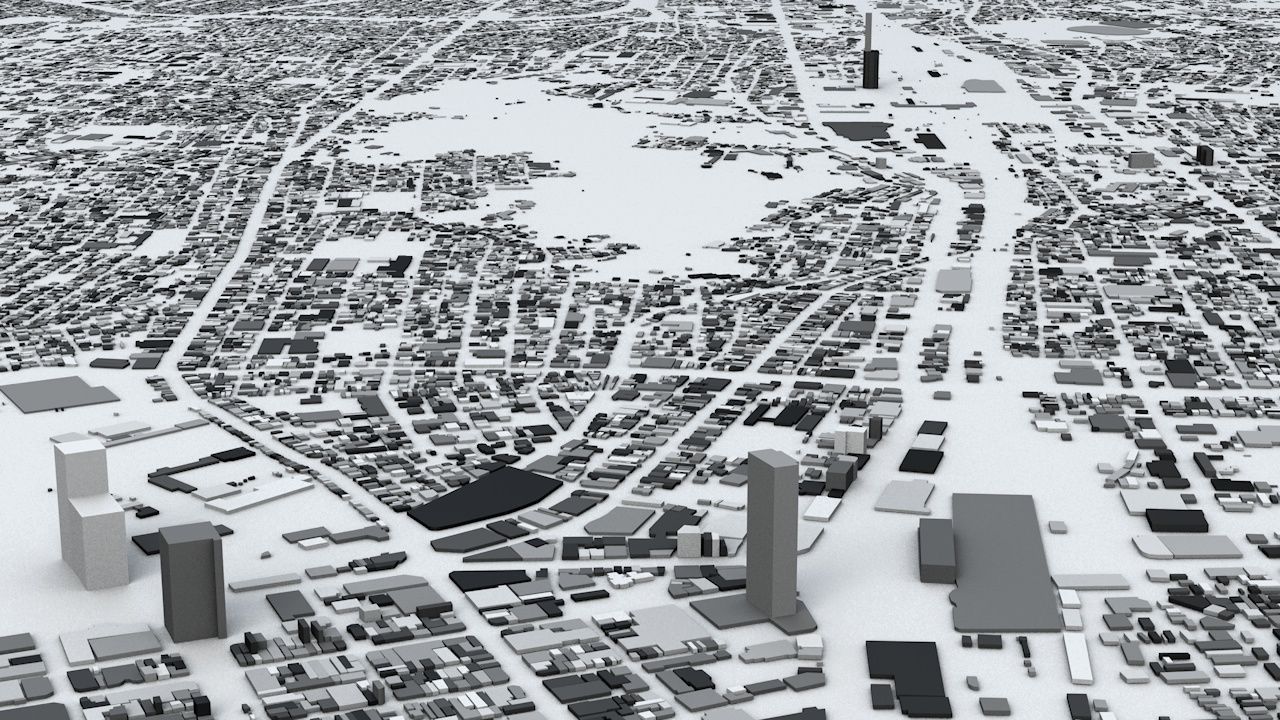 Shizuoka Streets and Buildings 3D model_2