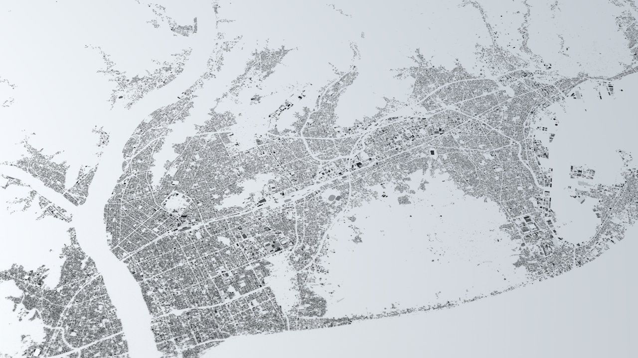 Shizuoka Streets and Buildings 3D model_1