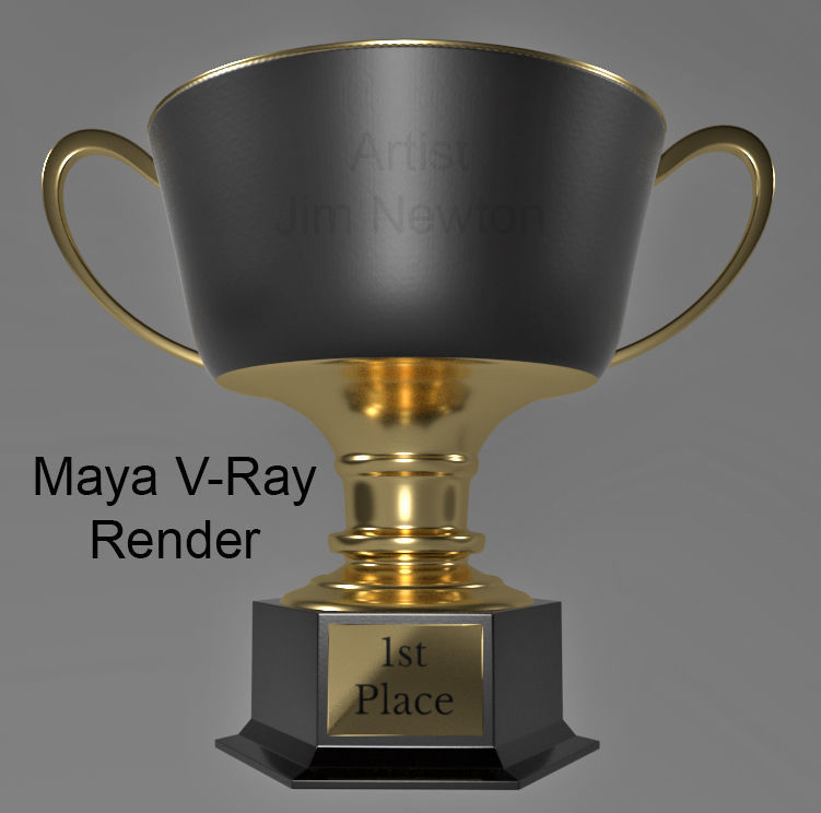 Trophy Generic 1st place v01 3D model_1