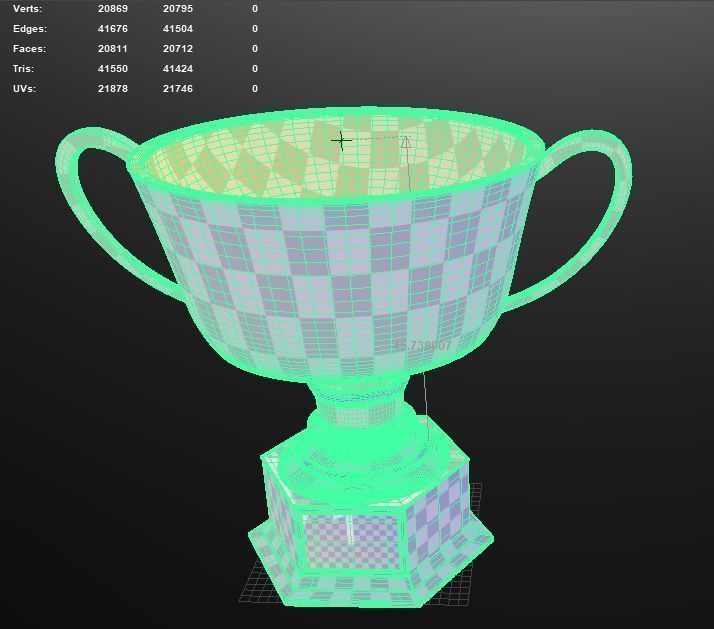 Trophy Generic 1st place v01 3D model_3
