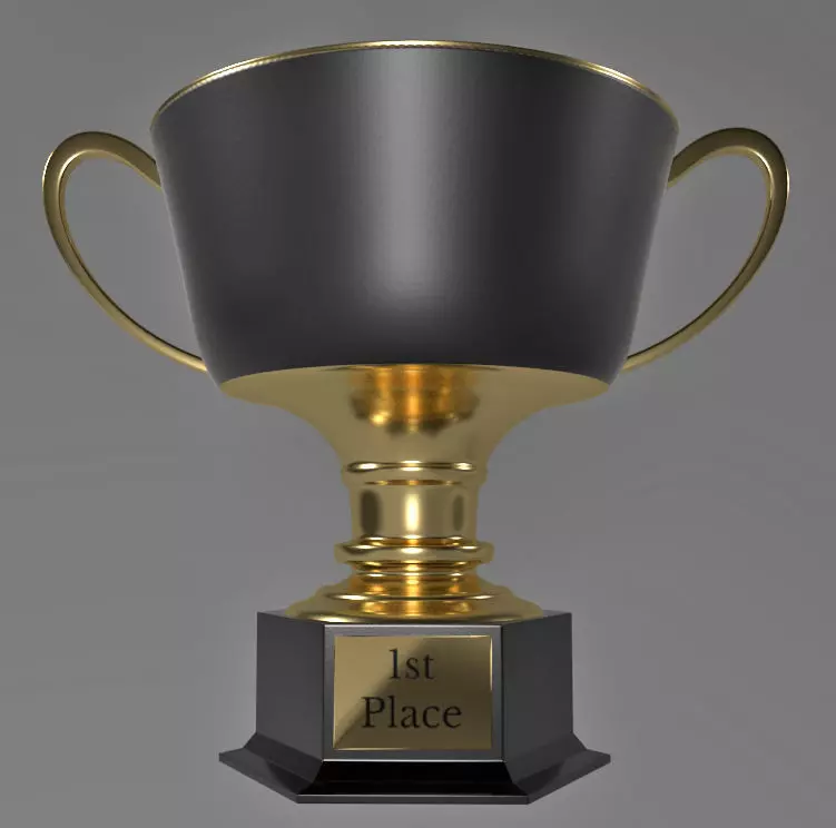 Trophy Generic 1st place v01 3D model_0