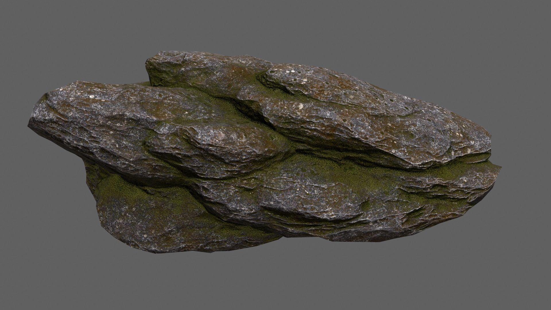 free rock Low-poly 3D model_1