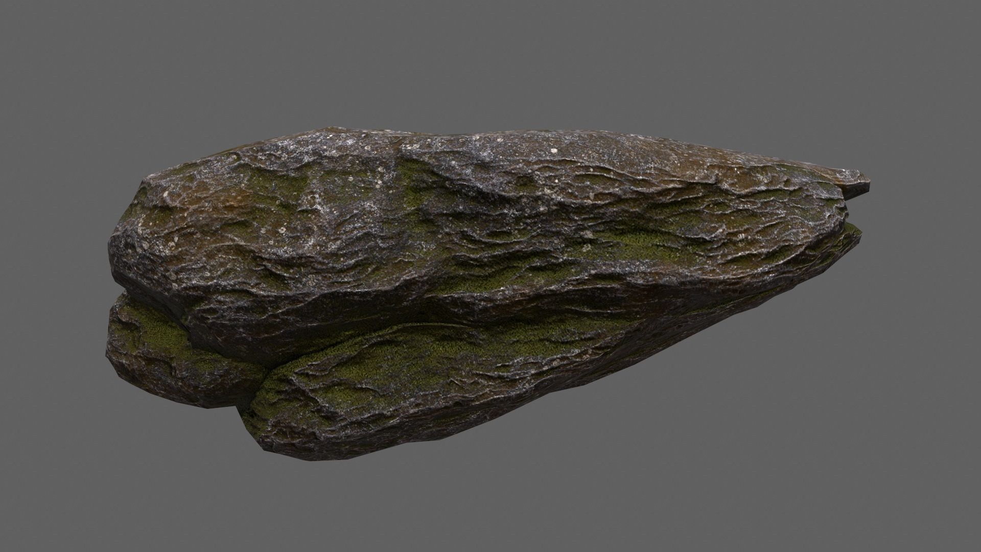 free rock Low-poly 3D model_3