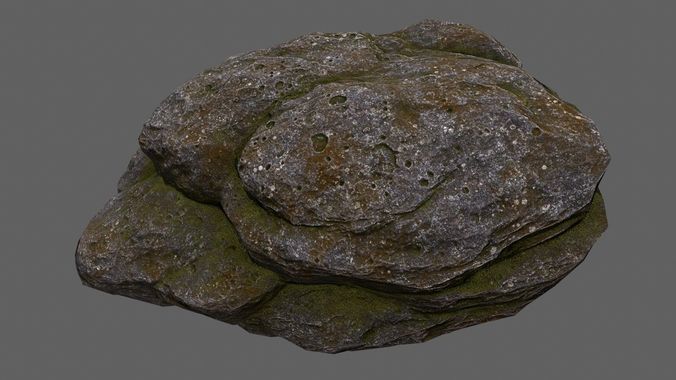 free rock Low-poly 3D model