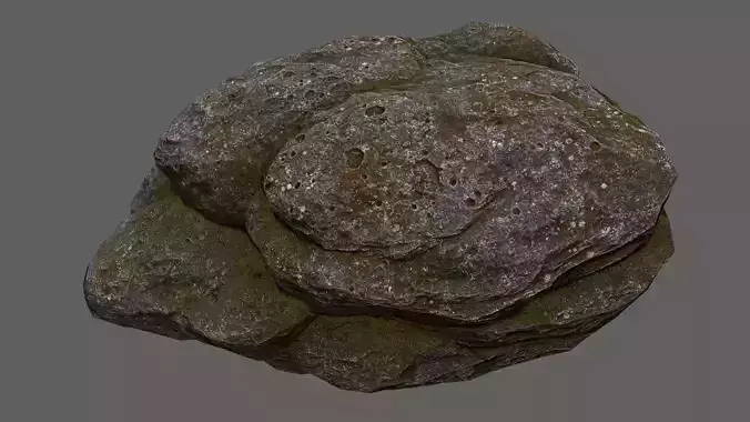 free rock Low-poly 3D model