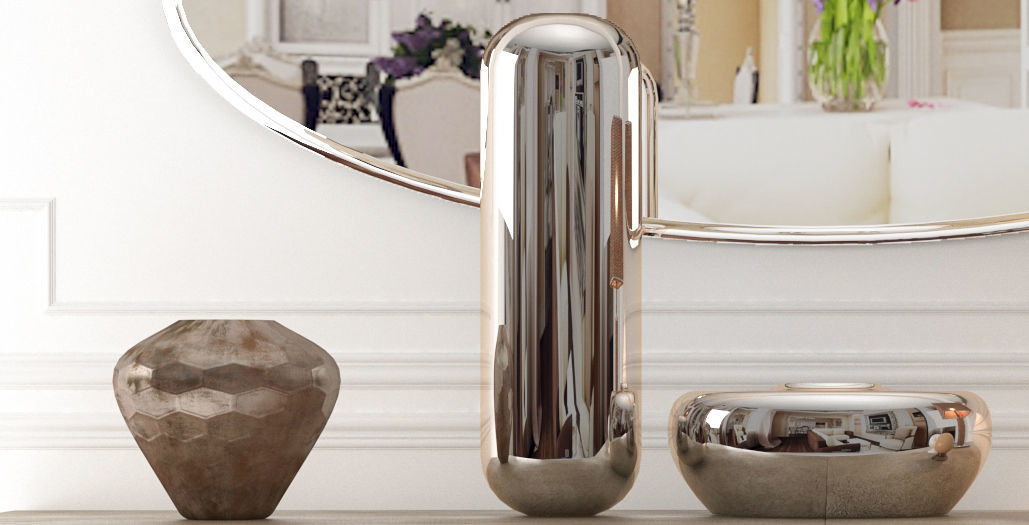 Decorative set - 2 bathroom vanity with two sinks and mirror 3D model_2