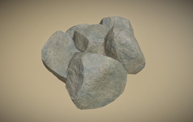 Realistic rock collection Game Ready Pbr rocks