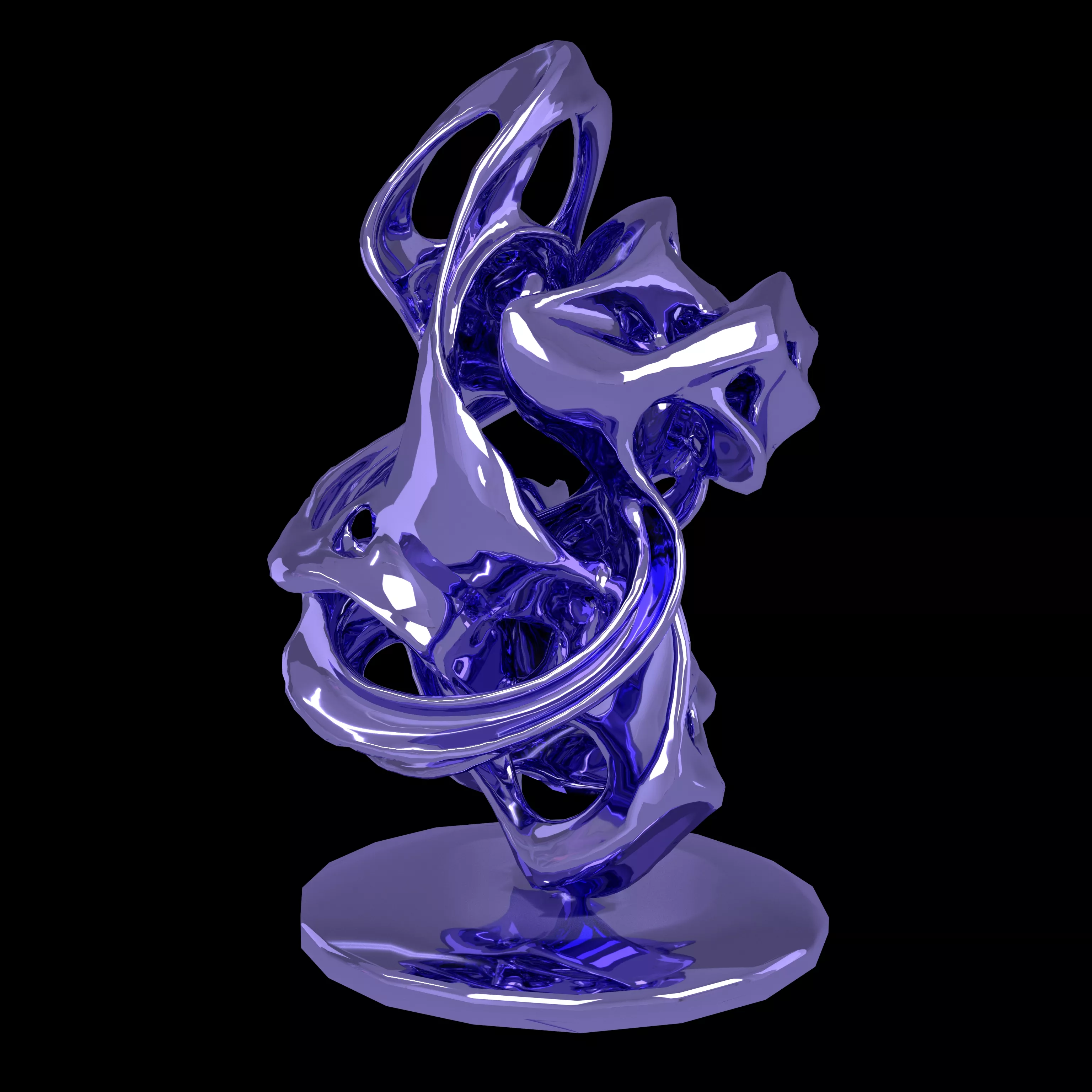 Abstract Shape Sculpture v2 006 Low-poly 3D model