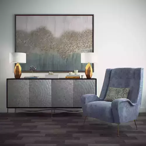 Decoratiw - 4 chair 3D model
