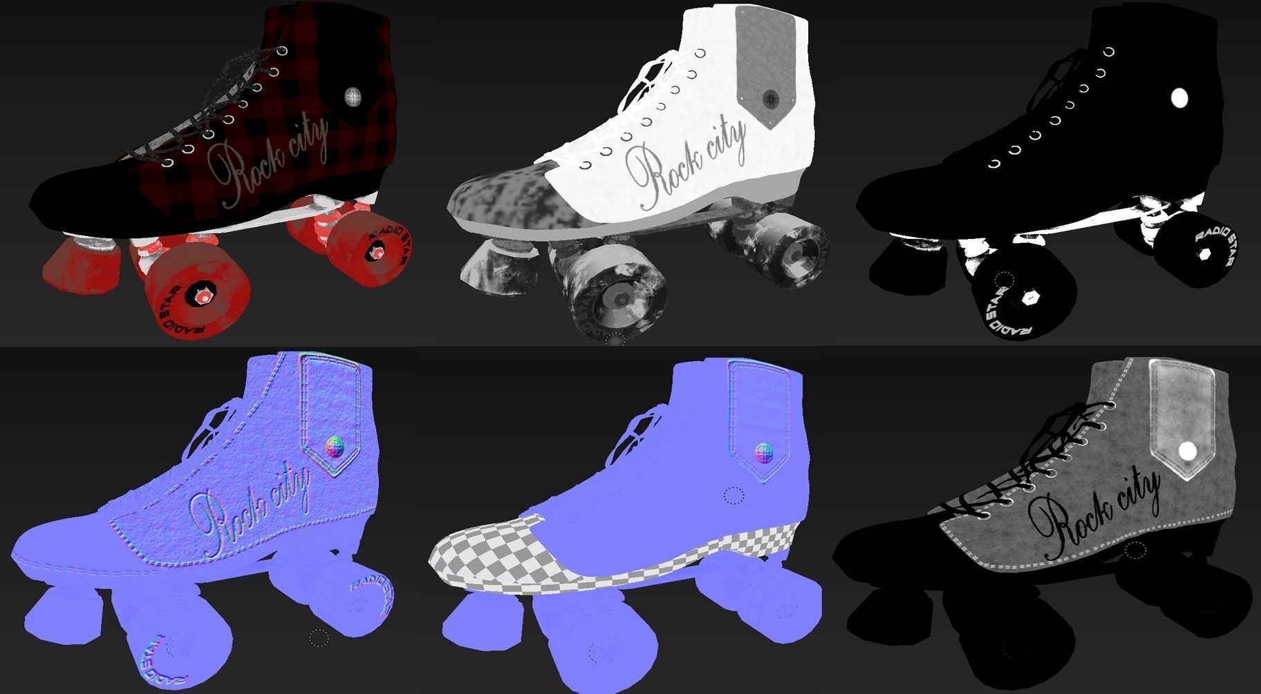 ROLLER SKATE 3D model_4
