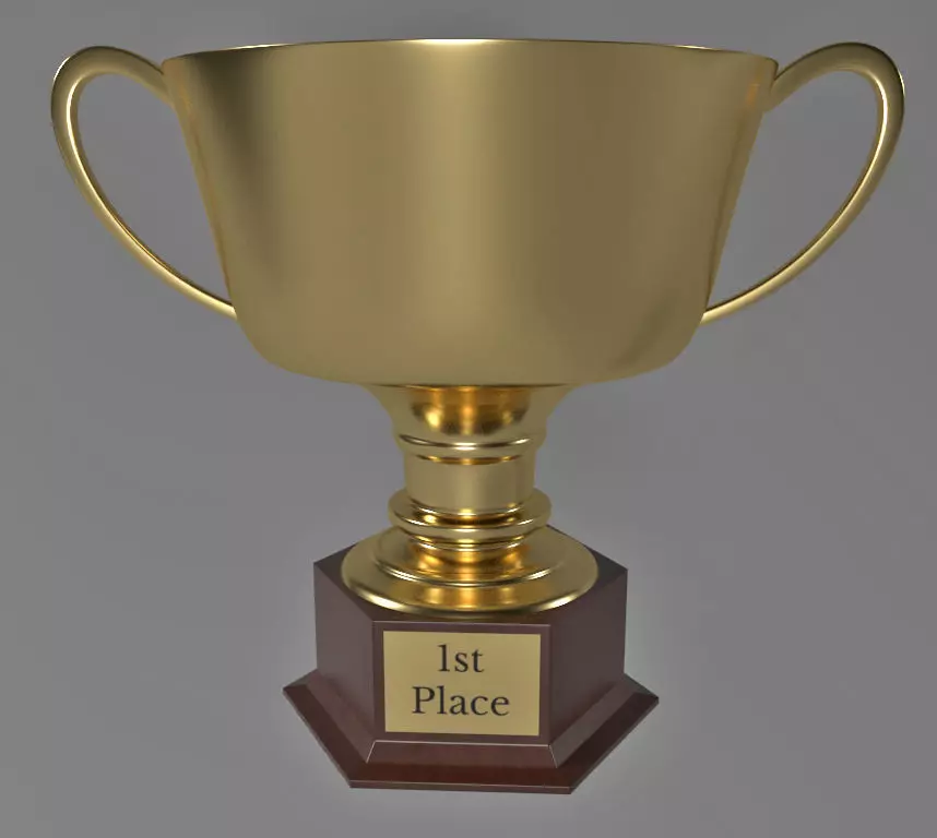 Trophy Generic 1st Place V02 3D model_0