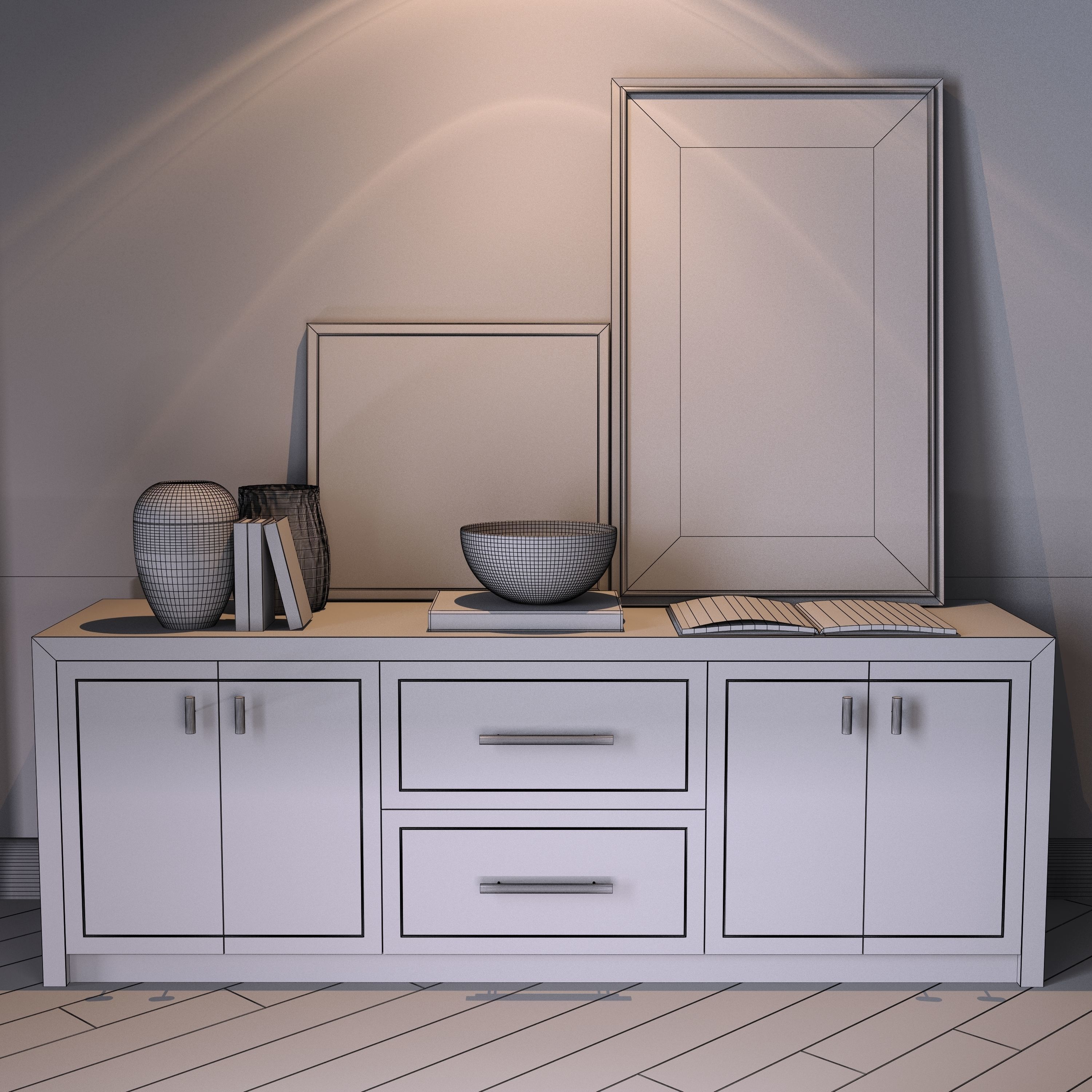 chest of drawers 3D model_4