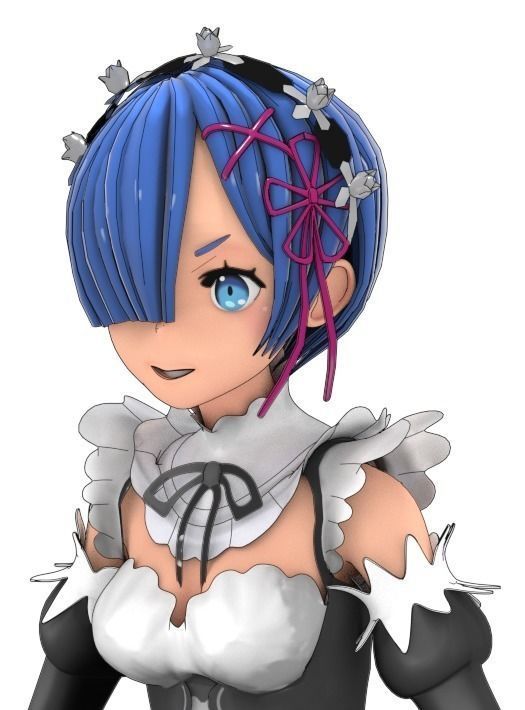 REM 3d from RE zero 3D model_6