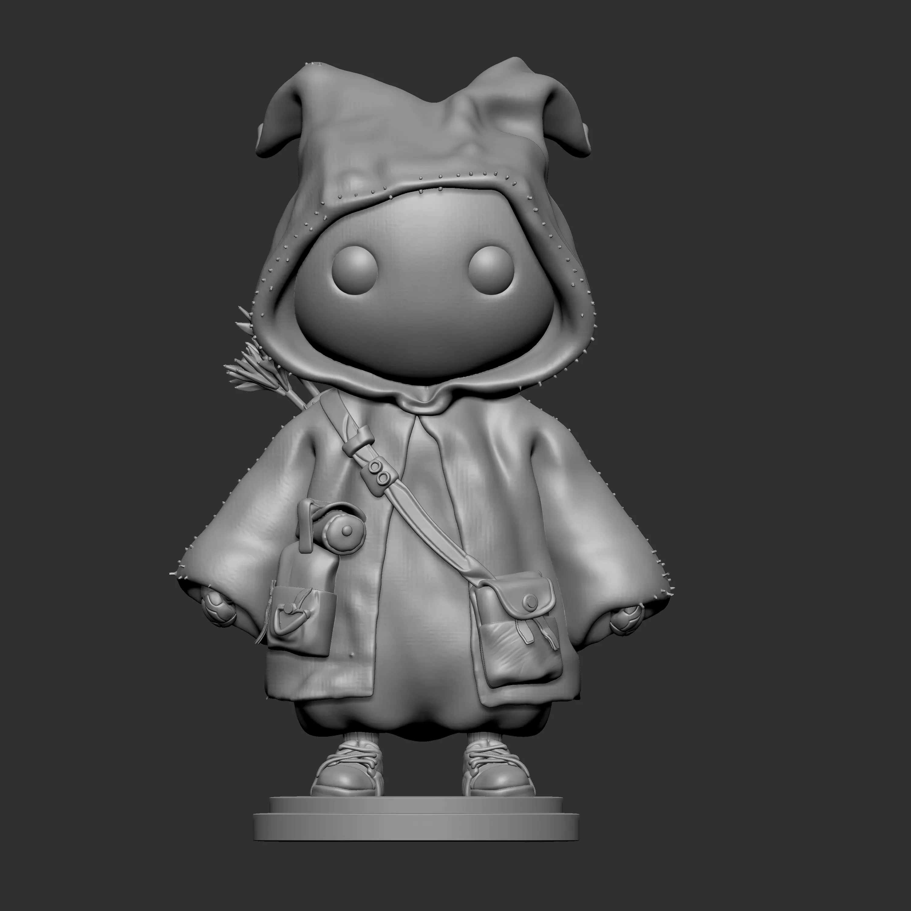 hooded fantasy 2 3D print model