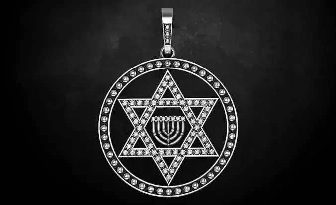 Suspension with the star of David 94