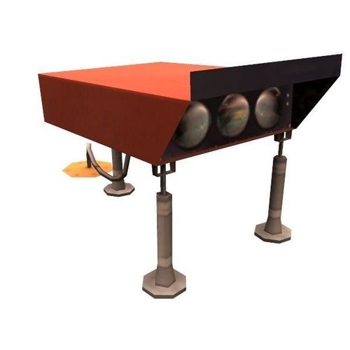 Precision approach path indicator  PAPI Low-poly 3D model