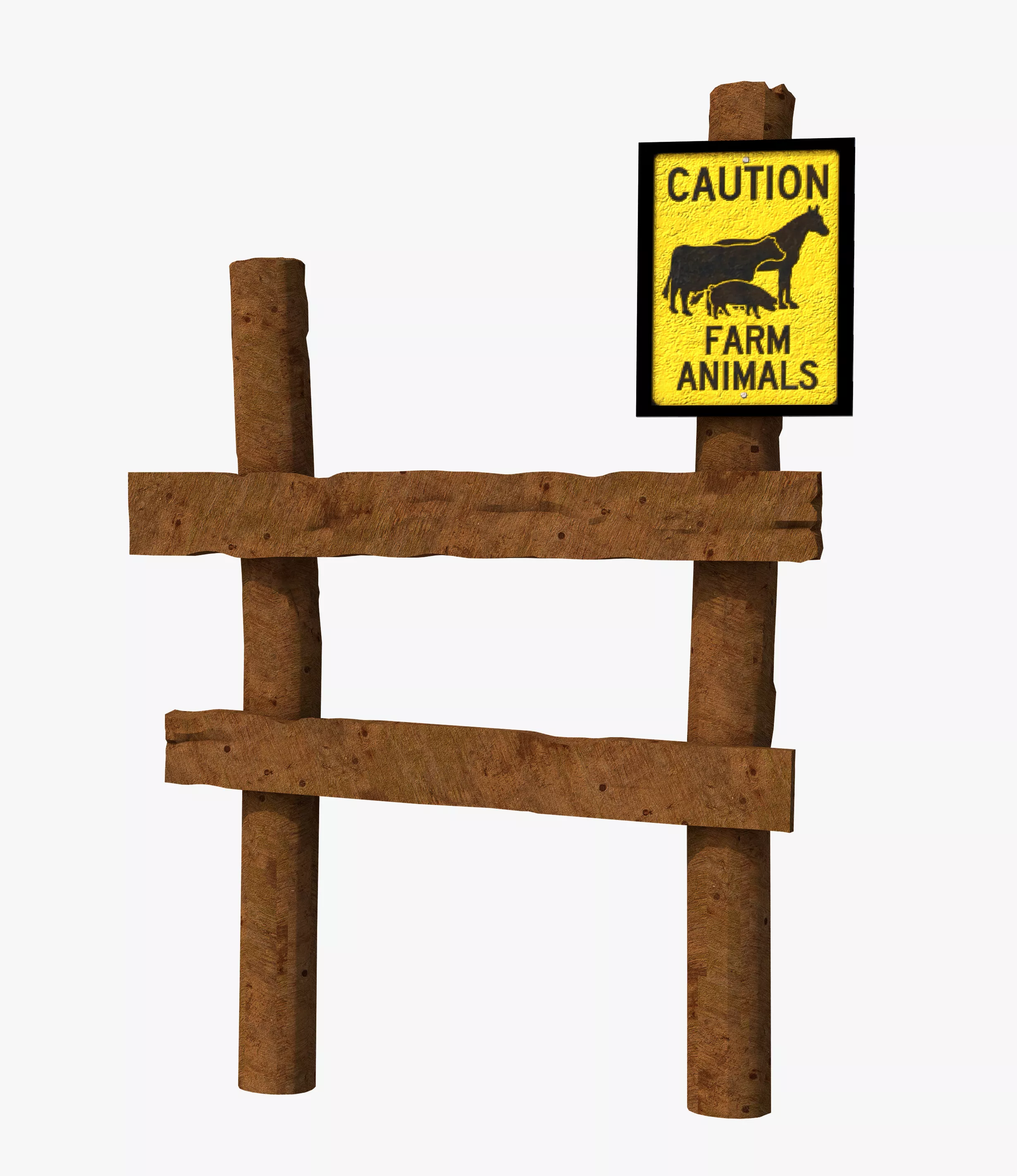 Farm animal Sign Free 3D model
