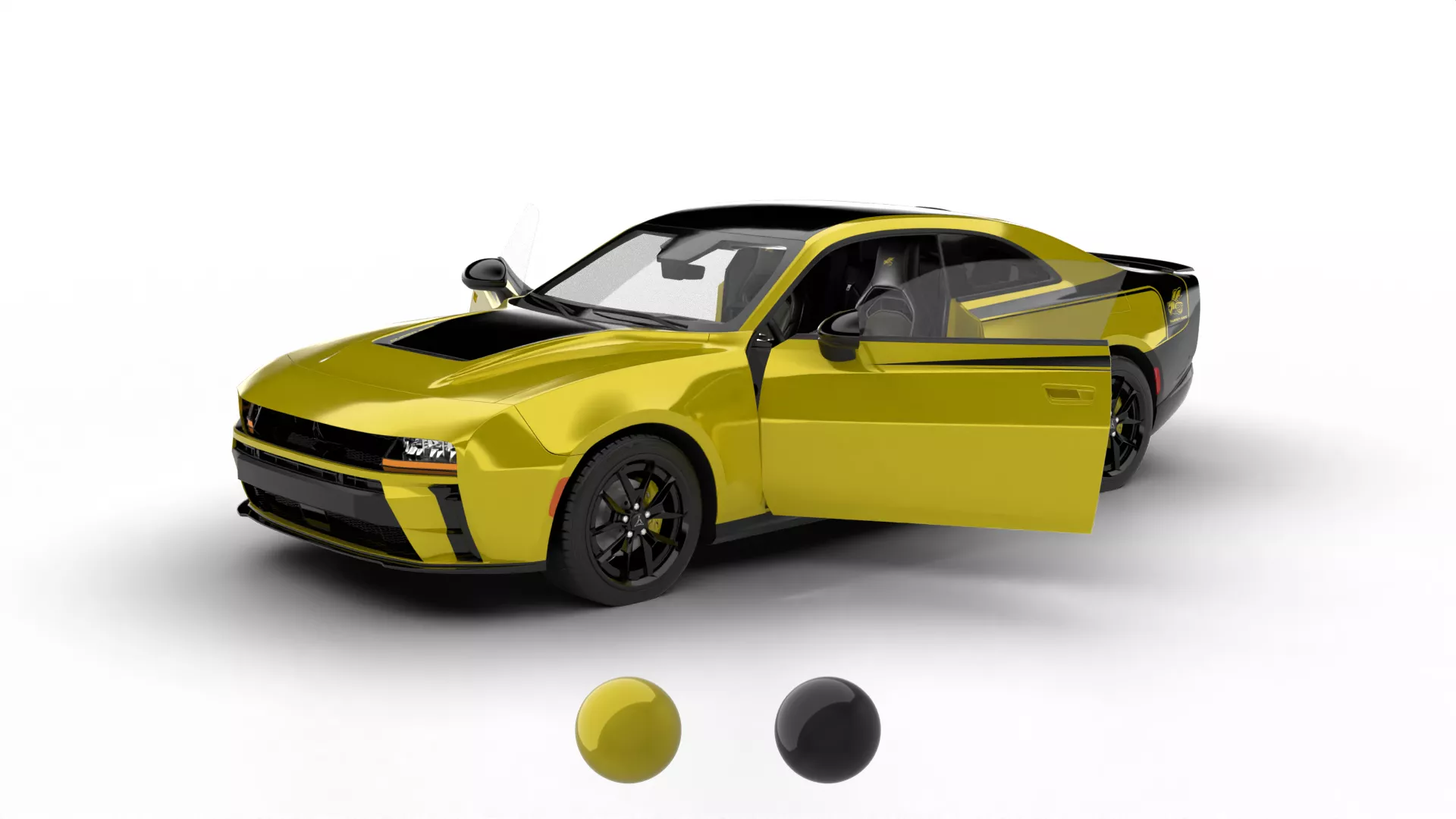 Dodge Charger Super Bee Launch Edition 2027 HQ 3d model 3D model
