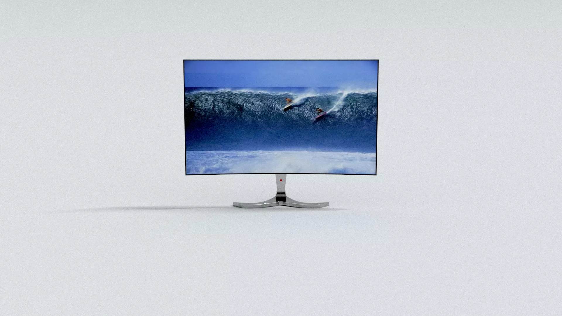 laos Curved TV 3D model