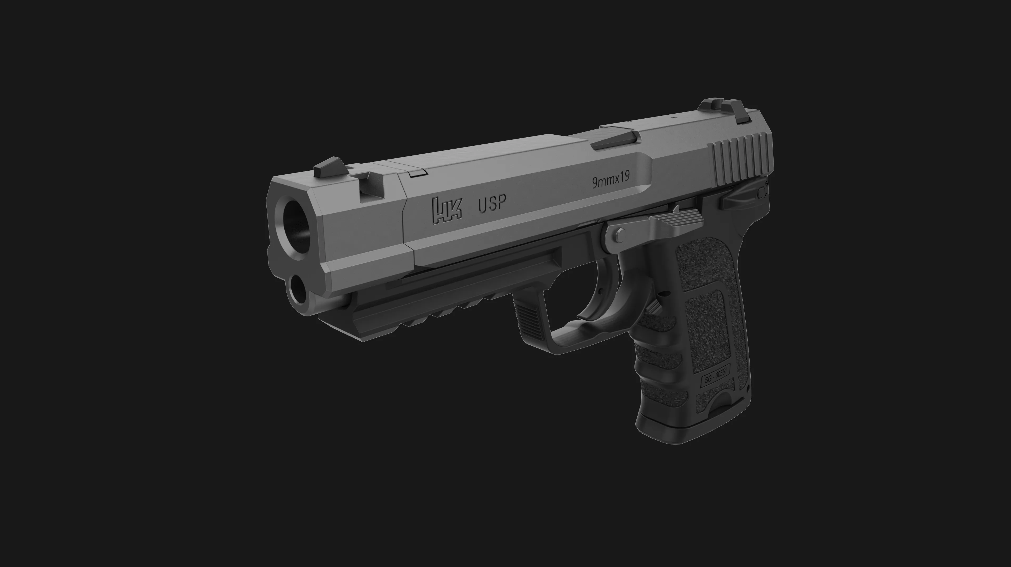 SG-09R from Resident Evil 4 Remake 2023 3D model